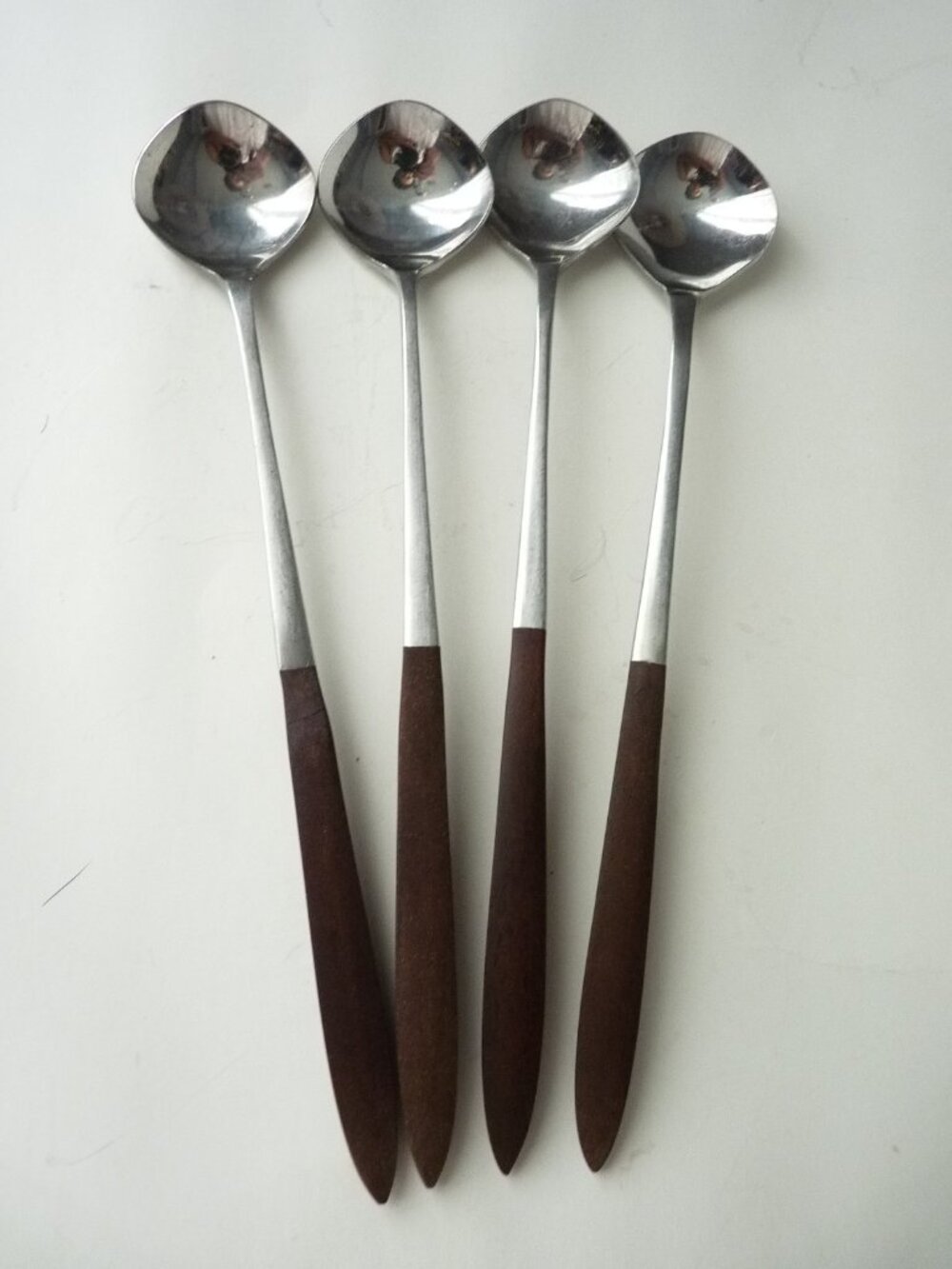 Vintage‎ EPIC Eco Forged Stainless Steel Utensil  Tea Spoons Set of 4